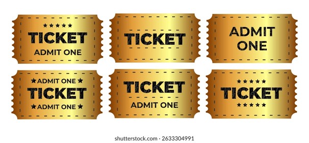 Golden Admit One Tickets grant access to exciting Events and Shows for premium entertainment