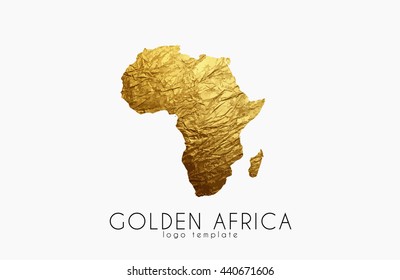 Golden Africa Logo on the white background