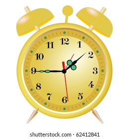 golden alarm clock