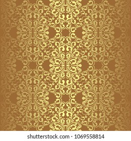 Golden amazing seamless Wallpaper.