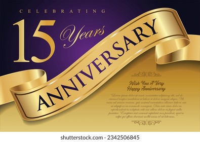 Golden Anniversary certificate or background vector illustration 