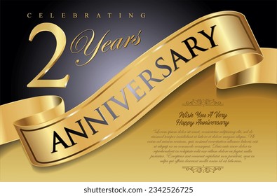 Golden Anniversary certificate or background vector illustration 