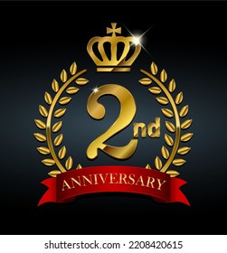 Golden anniversary medal icon | 2nd anniversary	