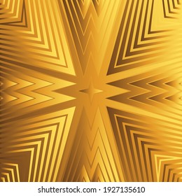 Golden arabesque seamless pattern, arabic endless background with gold ornate lines, mandala square tile, oriental wallpaper
