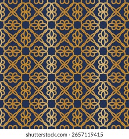 Golden Arabic Gradient Pattern Background