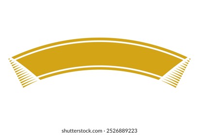 Golden Arch Ribbon Banner Illustration