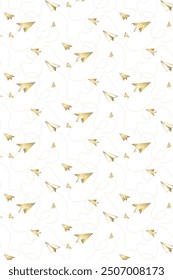 Golden arrow background for designs like notebooks, book covers, and fabric patterns