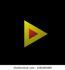 golden arrow logo icon for business company, vector illustration in eps10