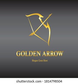 Golden Arrow Modern LOGO and Vector