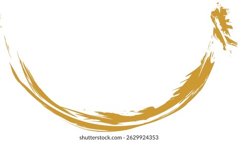 golden arrow sign curves up direction up or down, scratch and dirt brush