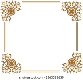 Golden art deco frame ornaments. Vector Design Illustration. Template for banner, poster, greeting card, Print Design Element, party card, invitation, template, advertising, campaign, and social media