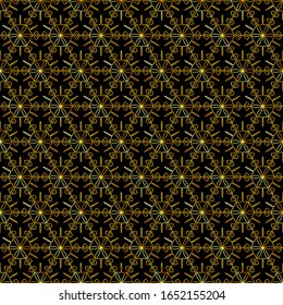 Golden art deco seamless pattern. Luxury decorative geometrical ornament, gold geometric shapes and vintage pattern vector. Elegant retro textures. Abstract background. Abstract art deco background