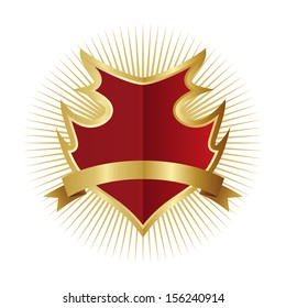 golden art shield pierce light