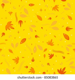 golden autumn pattern background