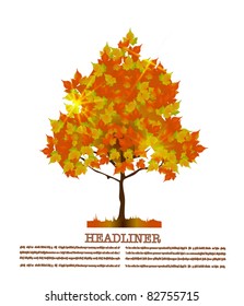 golden autumn tree
