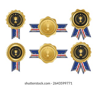 Medalha de Ouro com Fitas da Bandeira de Cabo Verde para os vencedores