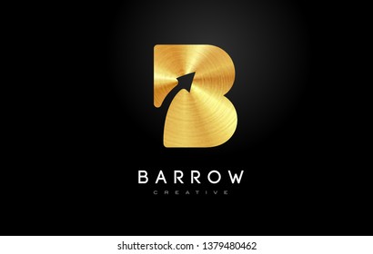 Golden B Logob Letter Design Vector Stock Vector (Royalty Free ...