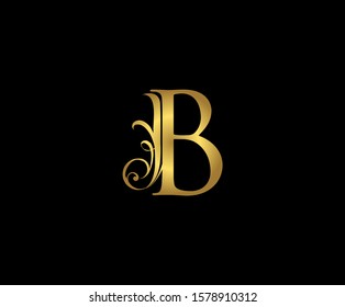 Golden B Luxury Logo Icon Classy Stock Vector (Royalty Free) 1578910312 ...