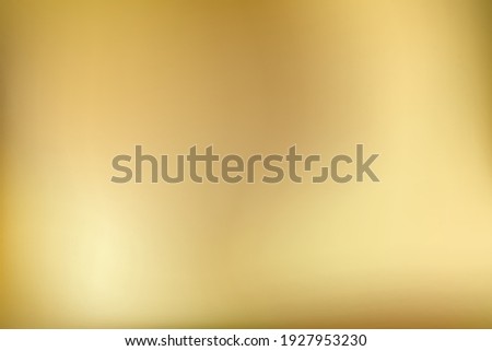 Golden background. Abstract light gold metal gradient. Vector blurred illustration