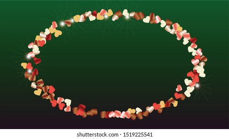 Golden Background with Confetti of Glitter Particles. St. Valentine Day. Holiday pattern. Light Spots. Explosion of Confetti. Glitter Vector Illustration. Design for Sale.