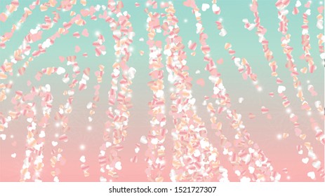 Golden Background with Confetti of Glitter Particles. St. Valentine Day. New Year pattern. Light Spots. Explosion of Confetti. Glitter Vector Illustration. Design for Magazine.