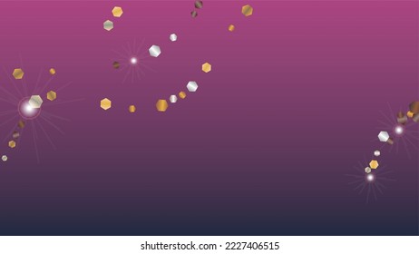 Golden Background with Confetti of Glitter Particles. Sparkle Lights Texture. Birthday pattern. Light Spots. Star Dust. Explosion of Confetti. Design for Template.