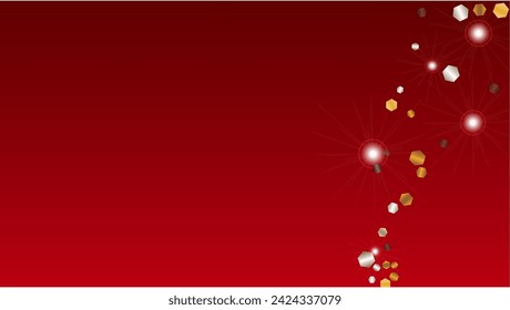 Golden Background with Confetti of Glitter Particles. Sparkle Lights Texture. Celebration pattern. Light Spots. Star Dust. Explosion of Confetti. Design for Web.