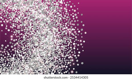 Fondo dorado con confeti de partículas de brillo. Textura de luces brillantes. Patrón de Año Nuevo. Puntos de luz. Polvo de Estrella. Explosión de confeti. Diseño para Póster.