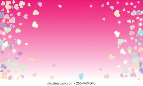 Golden Background with Confetti of Glitter Particles. St. Valentine Day. Anniversary pattern. Light Spots. Explosion of Confetti. Glitter Vector Illustration. Design for Invitation.