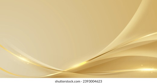 goldener Hintergrund-Design Mit luxuriösen Effekt-Elementen Vektorgrafik