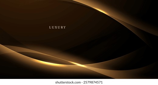golden background design With luxurious effect elements Vector illustration