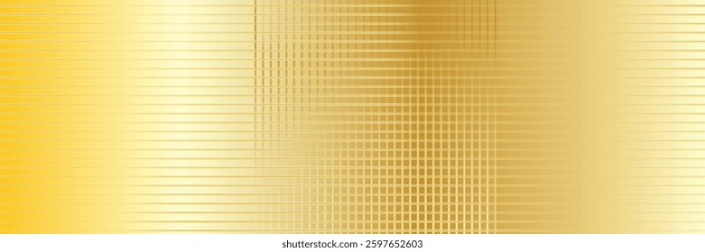 Golden background, Gold foil texture, Metallic gradient sheet, Metal effect.