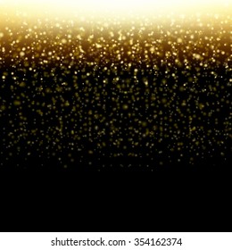 Golden Background With Gradient Mesh, Vector Illustration
