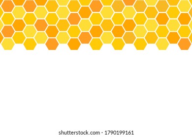 Yellow Honeycomb Background Honeycomb Pattern Hexagon Stock Vector ...