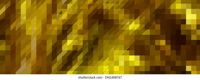 The golden background of the mosaic. Vector illustration