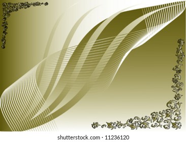 golden background with golden ornament
