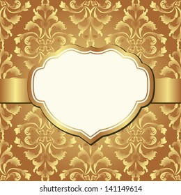 golden background with ornaments