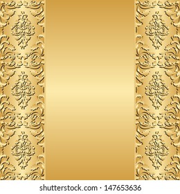 golden background with ornaments