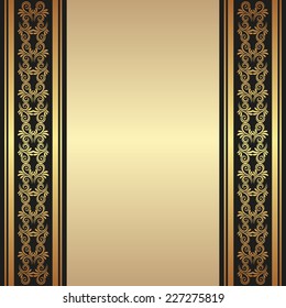 golden background with ornaments