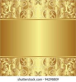 golden background with ornaments