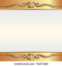 golden background with ornaments