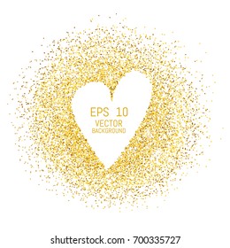 Golden background with shiny sparkles.