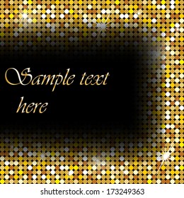 Golden background with space for your text 
