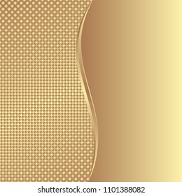 golden background and texture divided into two