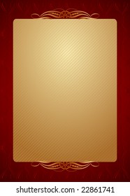 Golden background vector illustration