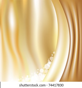 Golden Background, Vector Illustration