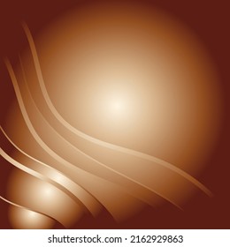Golden background with wavy lines. Background for business cards, open, booklets, announcements, invitations
