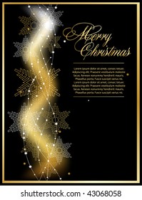  Golden background for Xmas design