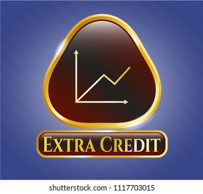  Golden badge with chart icon and Extra Credit text inside