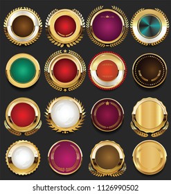 Golden badges collection